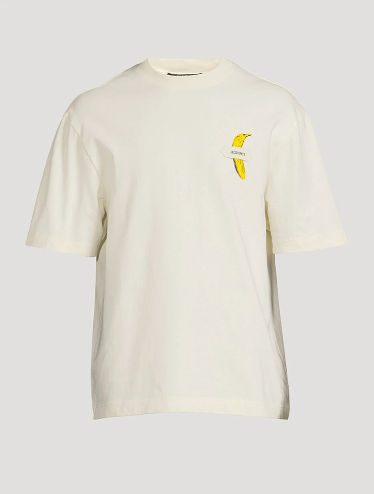 Le T-Shirt With Grosgrain Logo And Banana Patch