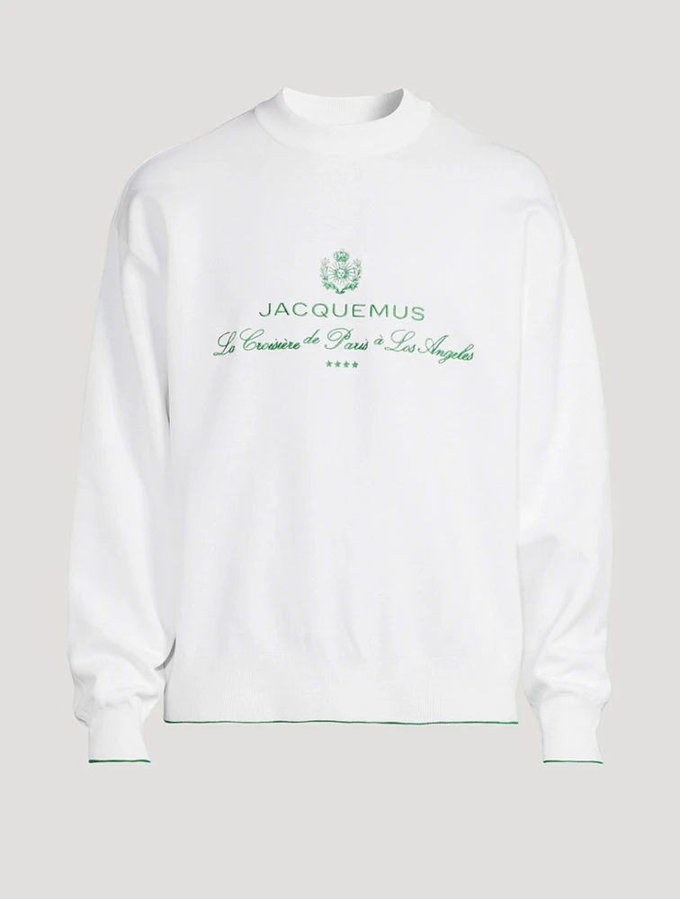 La Maille Venice Embroidered Sweatshirt