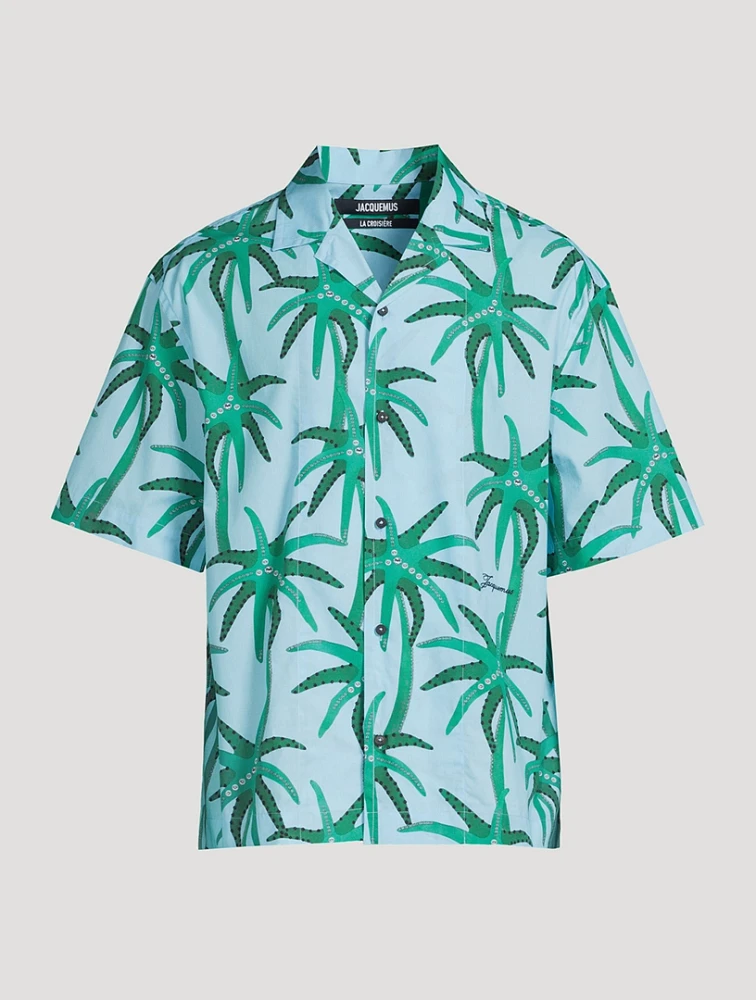 La Chemise Jean Printed Short-Sleeve Shirt