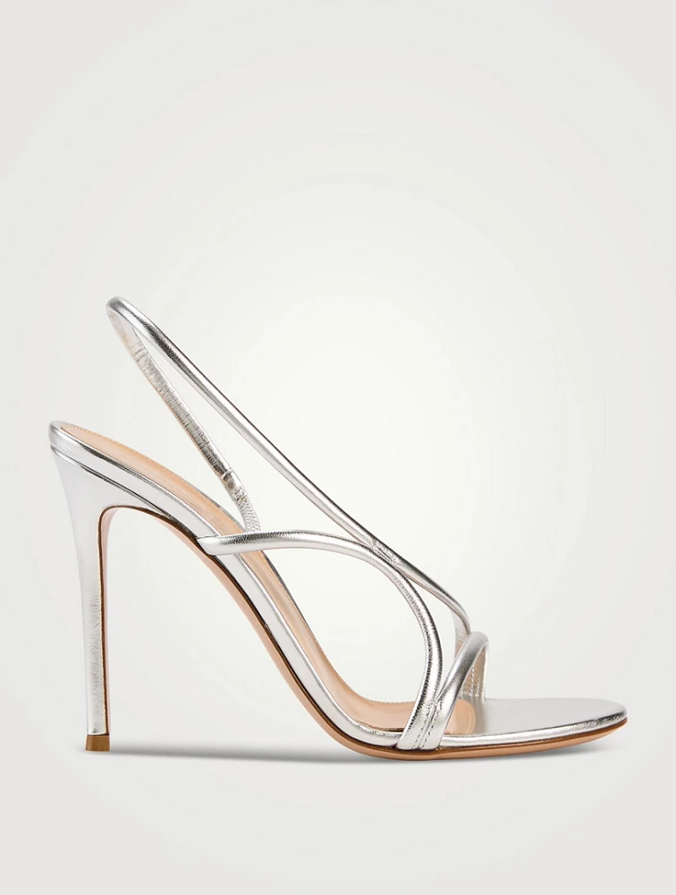 Ettie Metallic Leather Slingback Sandals