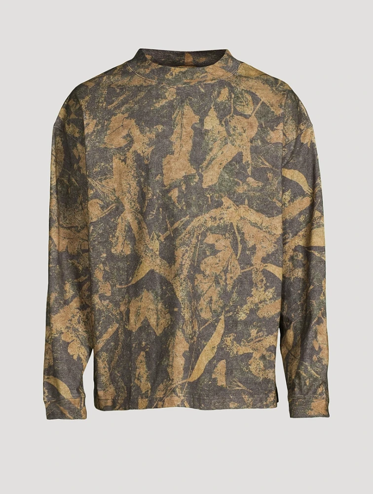 Relaxed Sweater Camouflage Print