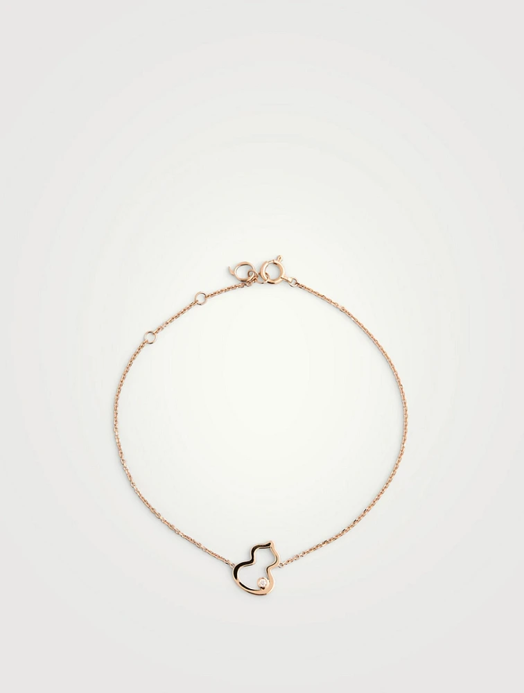 Petite Wulu 18K Rose Gold Bracelet With Diamond
