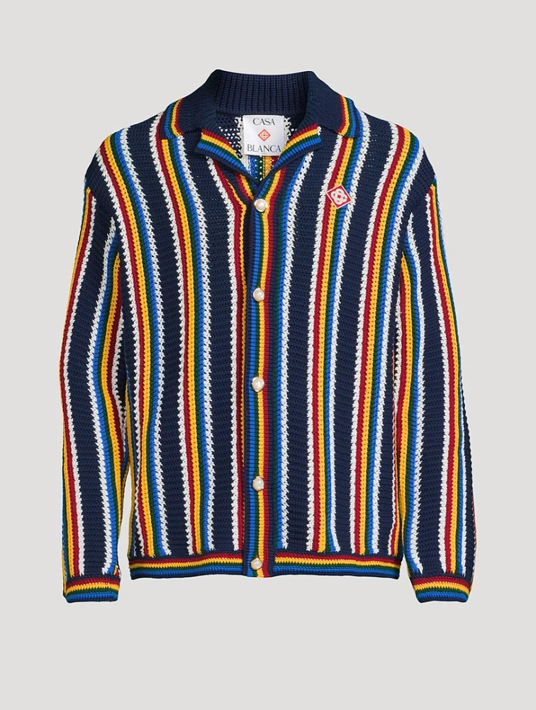 Striped Crochet Shirt