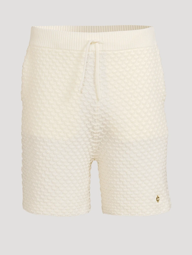 Textured Knit Shorts