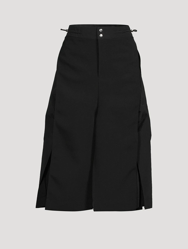 Split-Leg Cropped Trousers