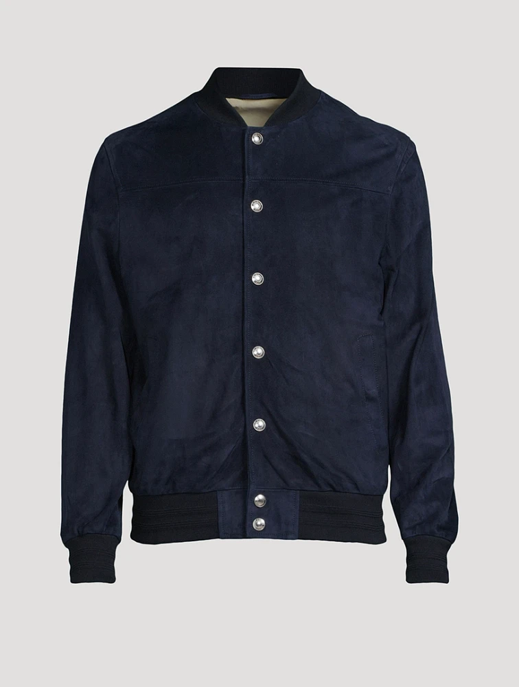 Suede Bomber Jacket