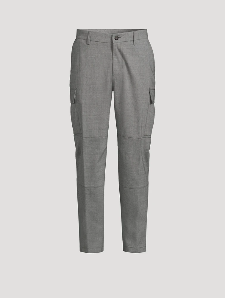 Stretch Wool Cargo Trousers