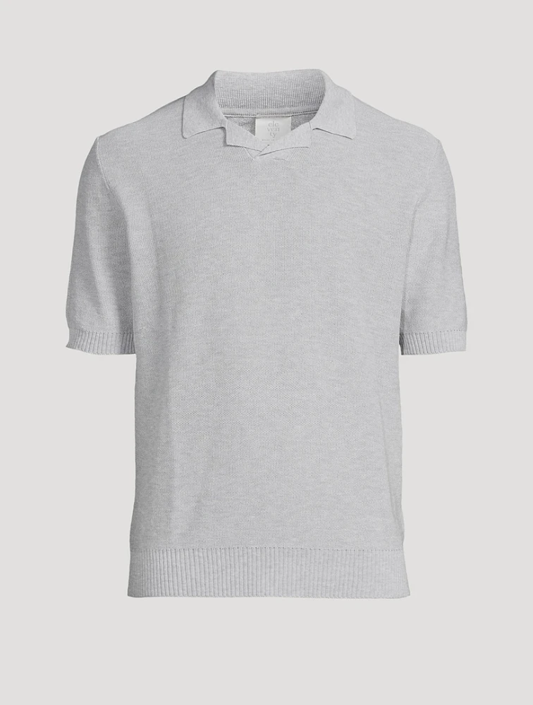 Cotton Crêpe Polo Shirt