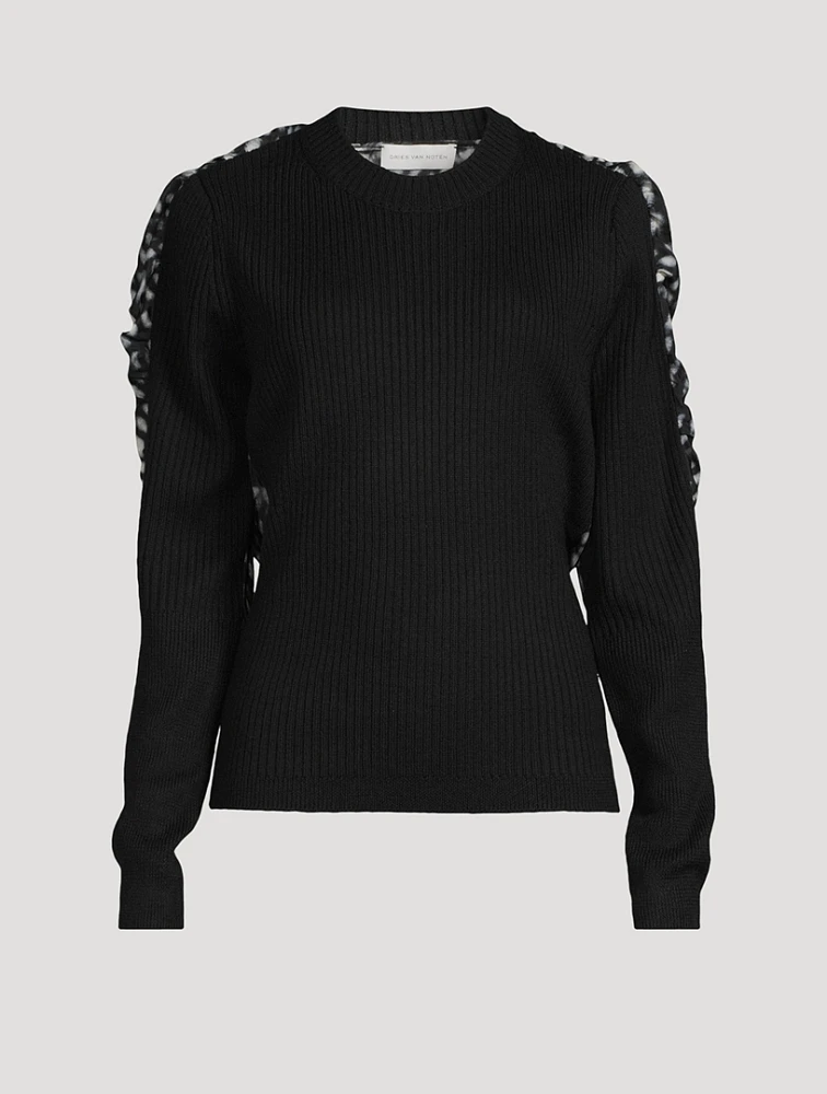 Toska Sweater With Silk Panel