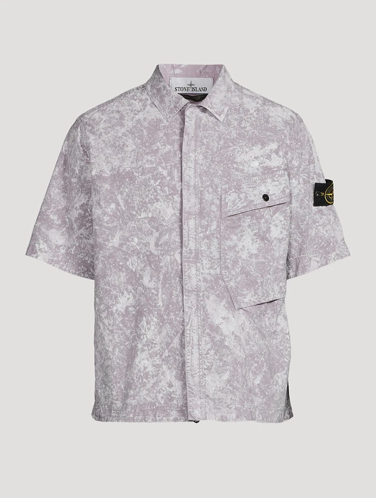 Garment-Dyed Short-Sleeve Shirt