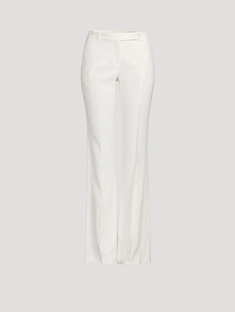 Leaf Crêpe Bootcut Trousers