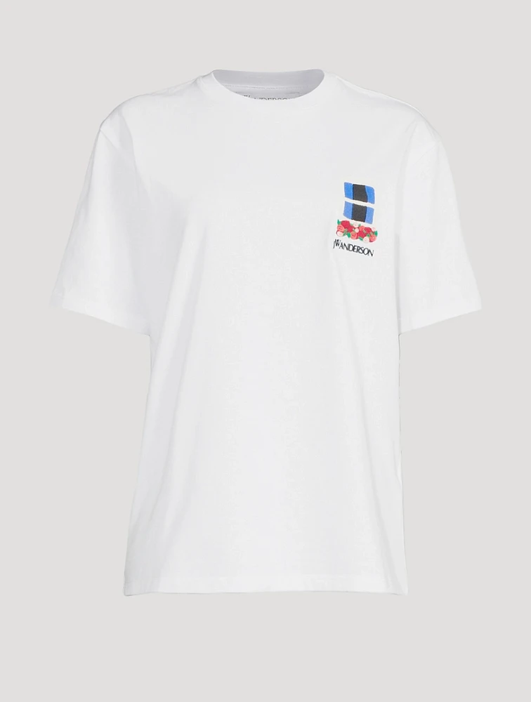 Window-Embroidered T-Shirt