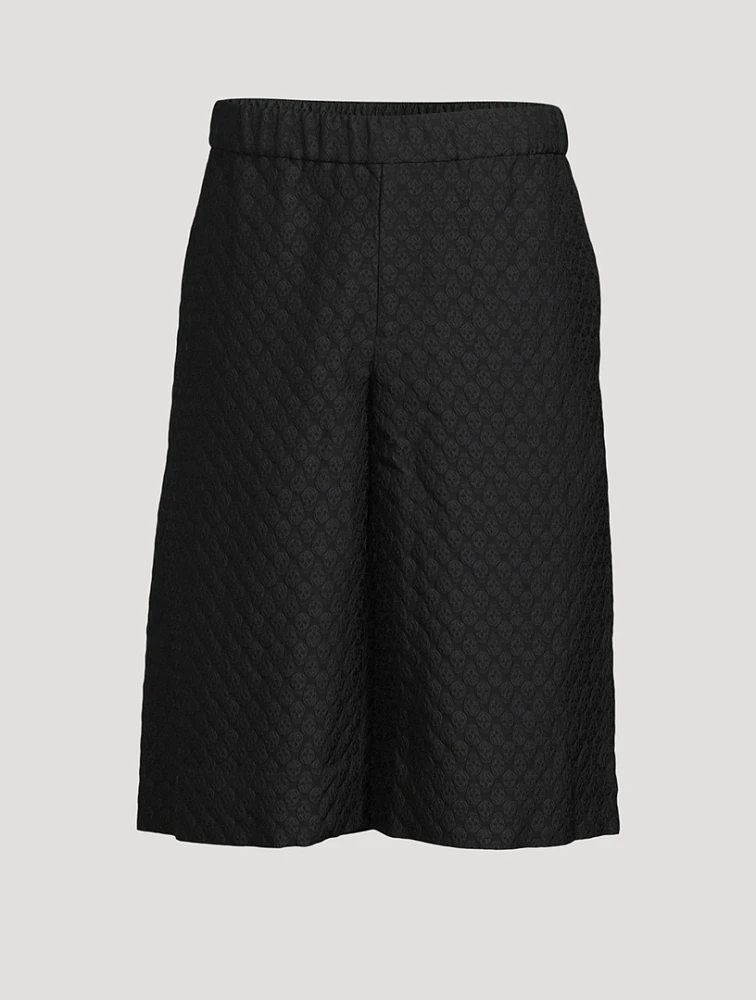 Skull Jacquard Shorts