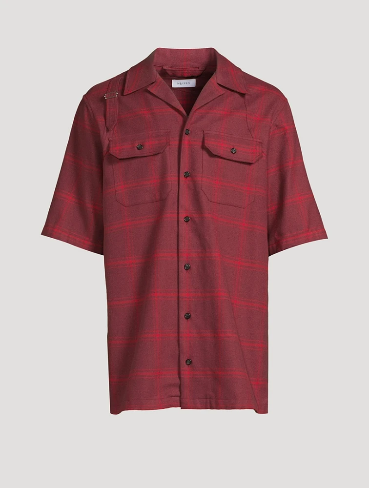 Windowpane Check Harness Shirt