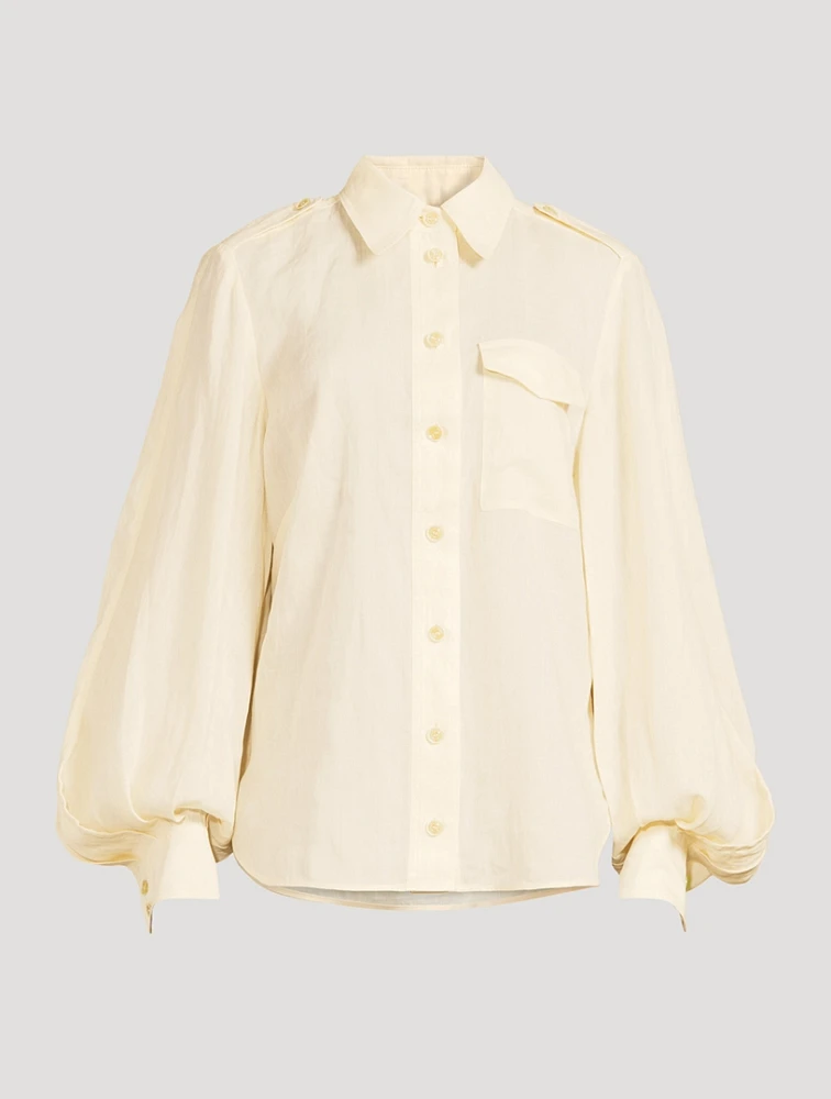 Illuminate Puff-Sleeve Shirt