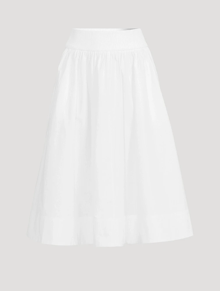 Poplin Midi Skirt