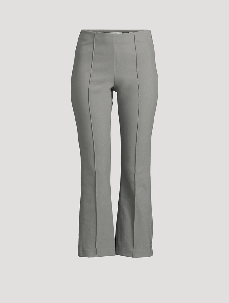 Pintuck Flare Trousers