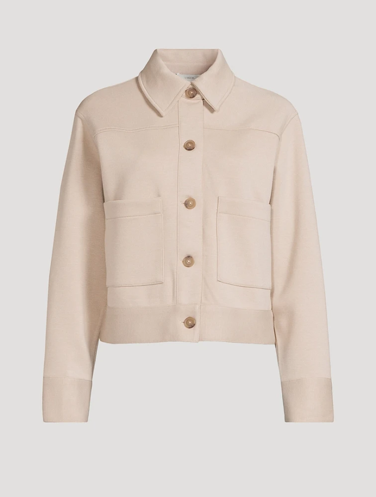 Double-Face Cropped Jacket