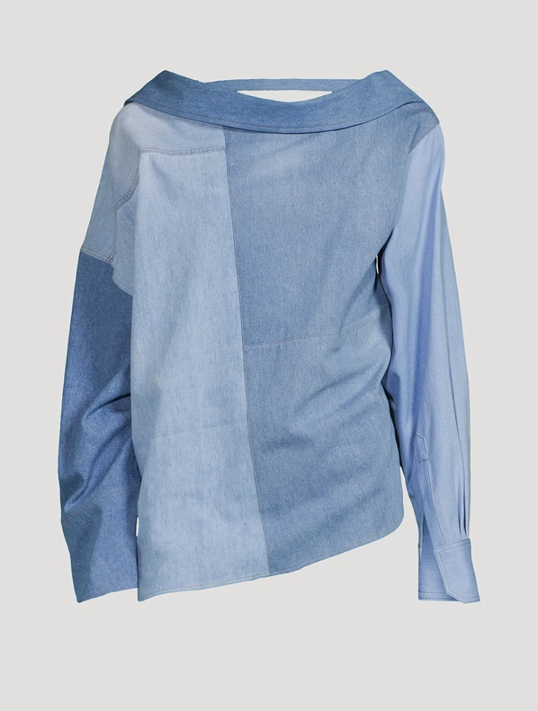 Patchwork Denim Shirt