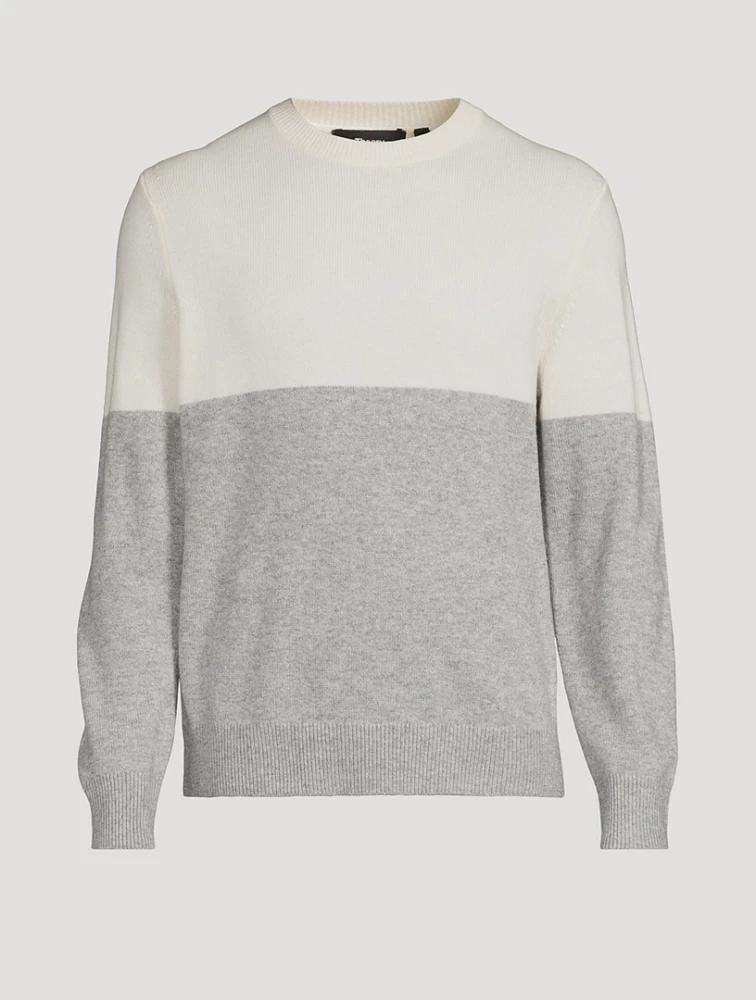 Hilles Wool And Cashmere Two-Tone Sweater