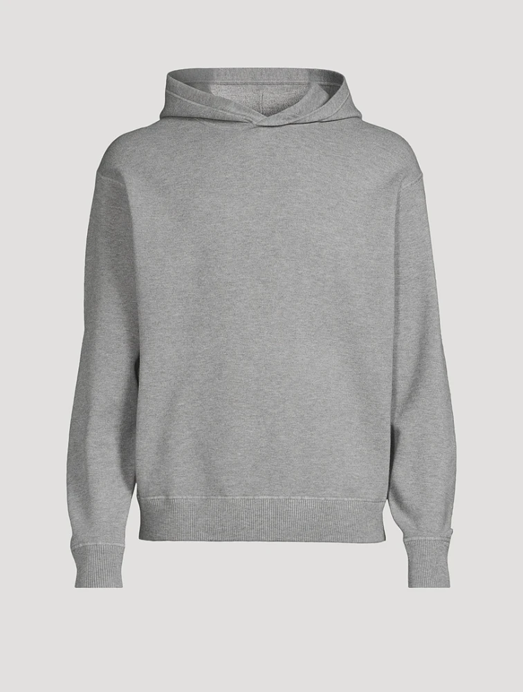 Relaxed Stretch-Knit Hoodie