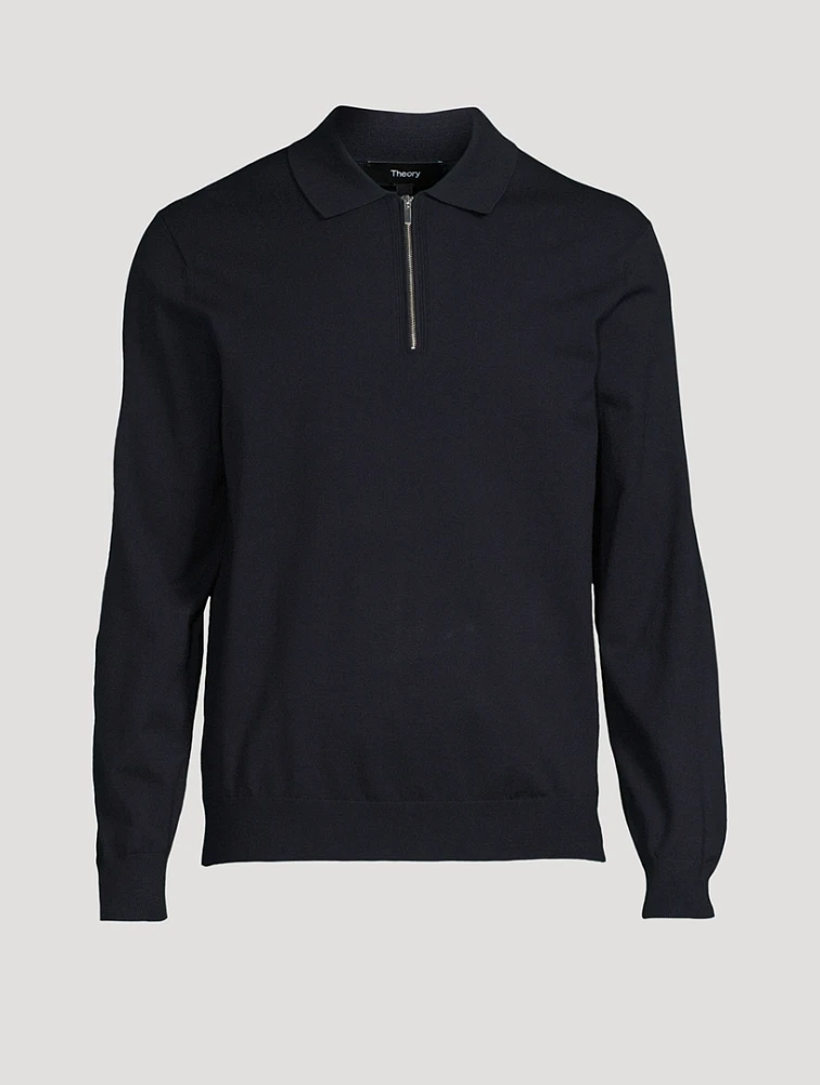 Quarter-Zip Polo Sweater