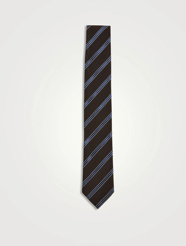 Striped Silk Tie