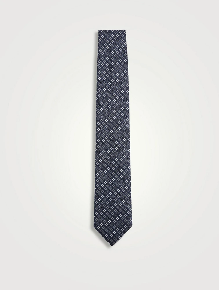 Geometric Silk Tie