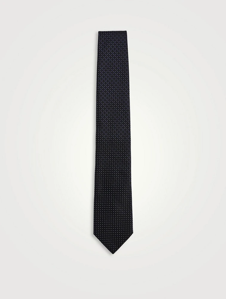 Dotted Silk Tie