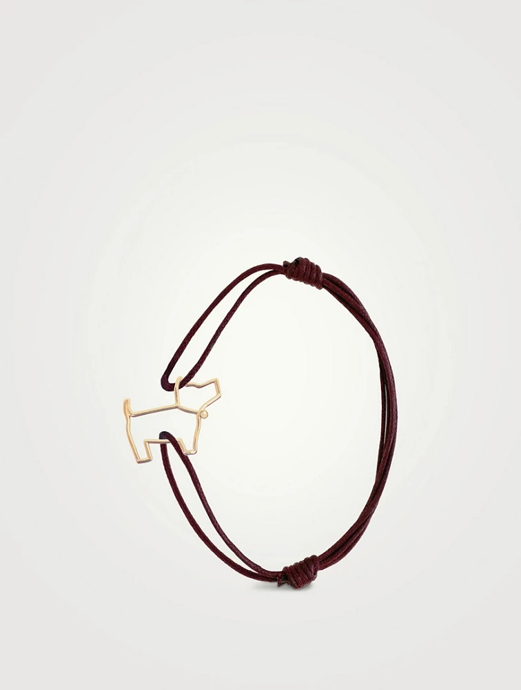 Pura 9K Gold Perrito Puro Cord Bracelet