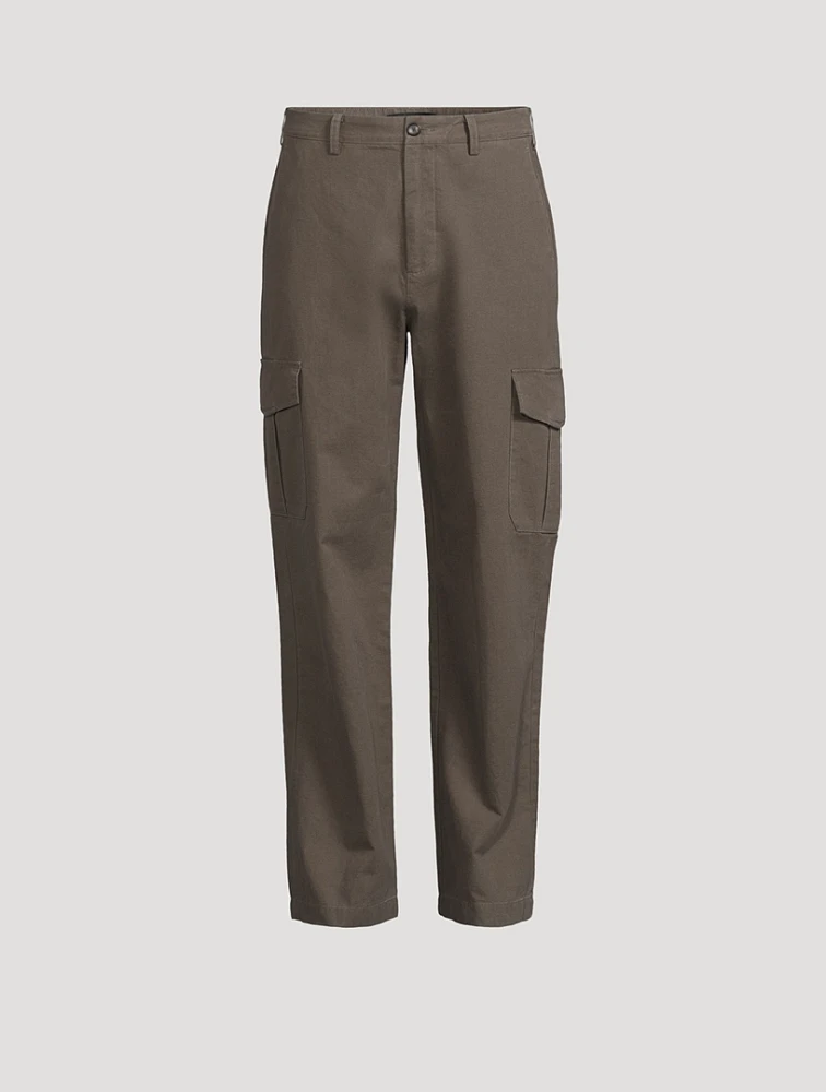 Cotton And Linen Relaxed Cargo Pants