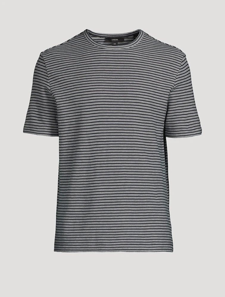 Striped Pima Cotton Piqué T-Shirt