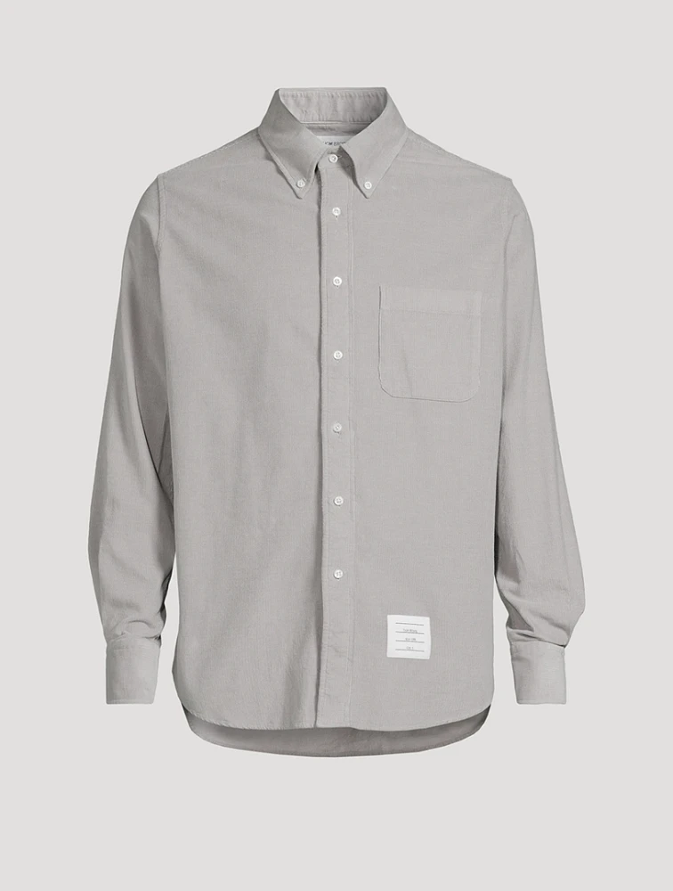 Corduroy Straight-Fit Shirt