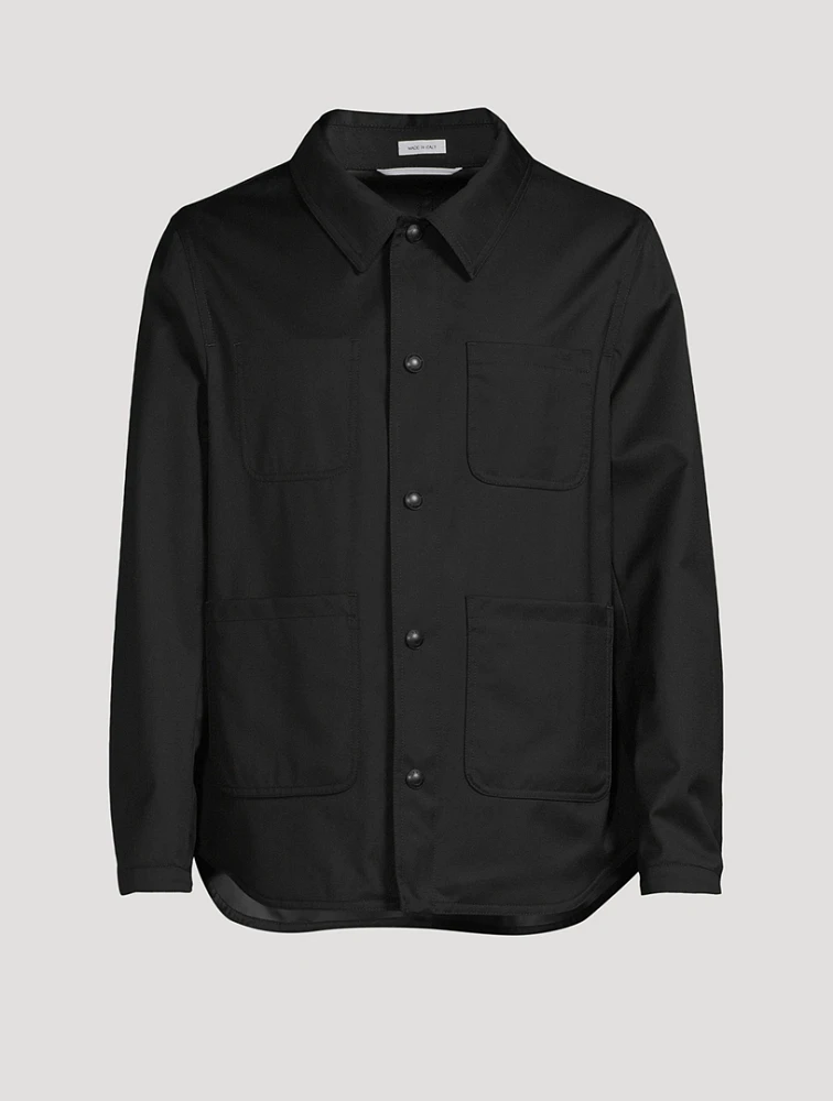 Wool Twill Utility Jacket