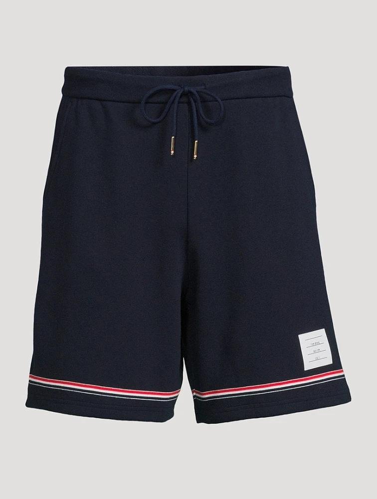 Tricolour-Trim Shorts