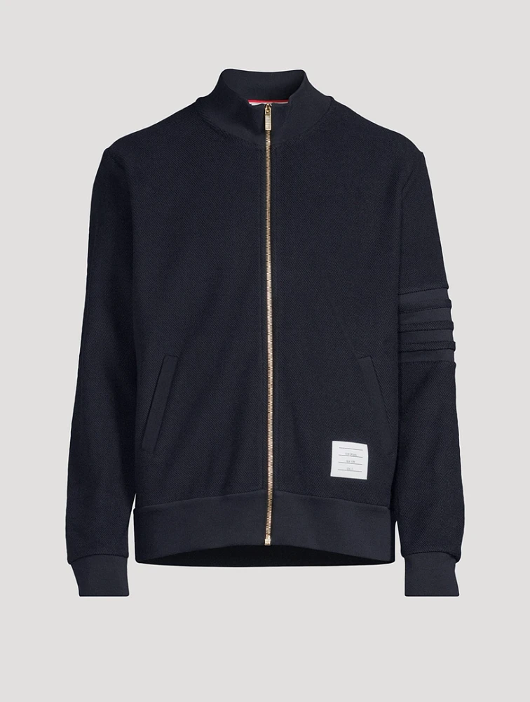 4-Bar Loopback Zip Jacket