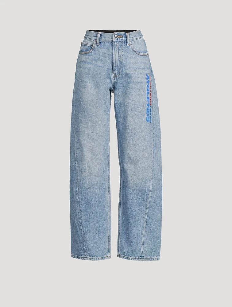 Logo Balloon-Leg Jeans