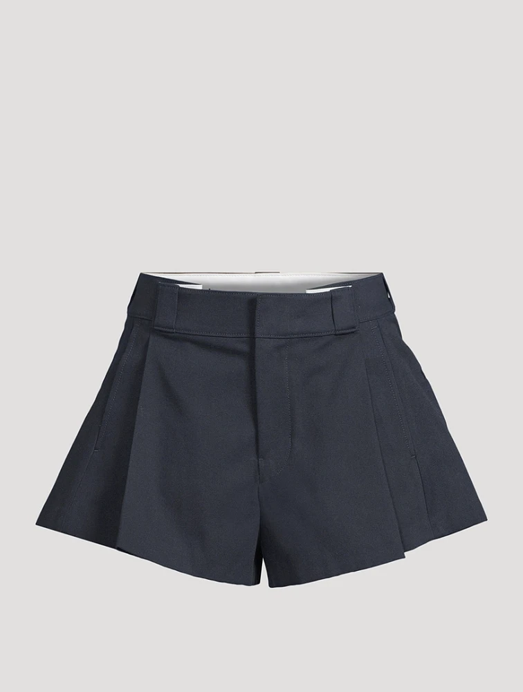 Box-Pleat Shorts