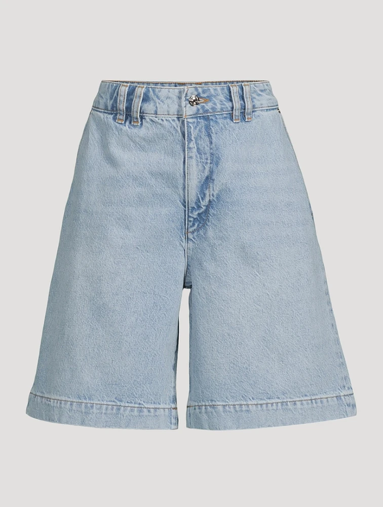 The Trouser Denim Shorts