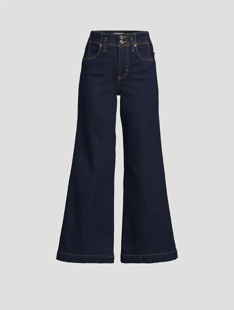 The Seamed Wide-Leg Jeans