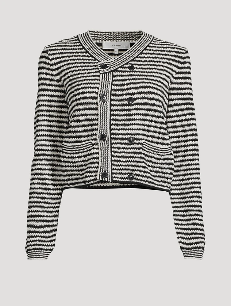 The Court Stripe Jacquard Cardigan