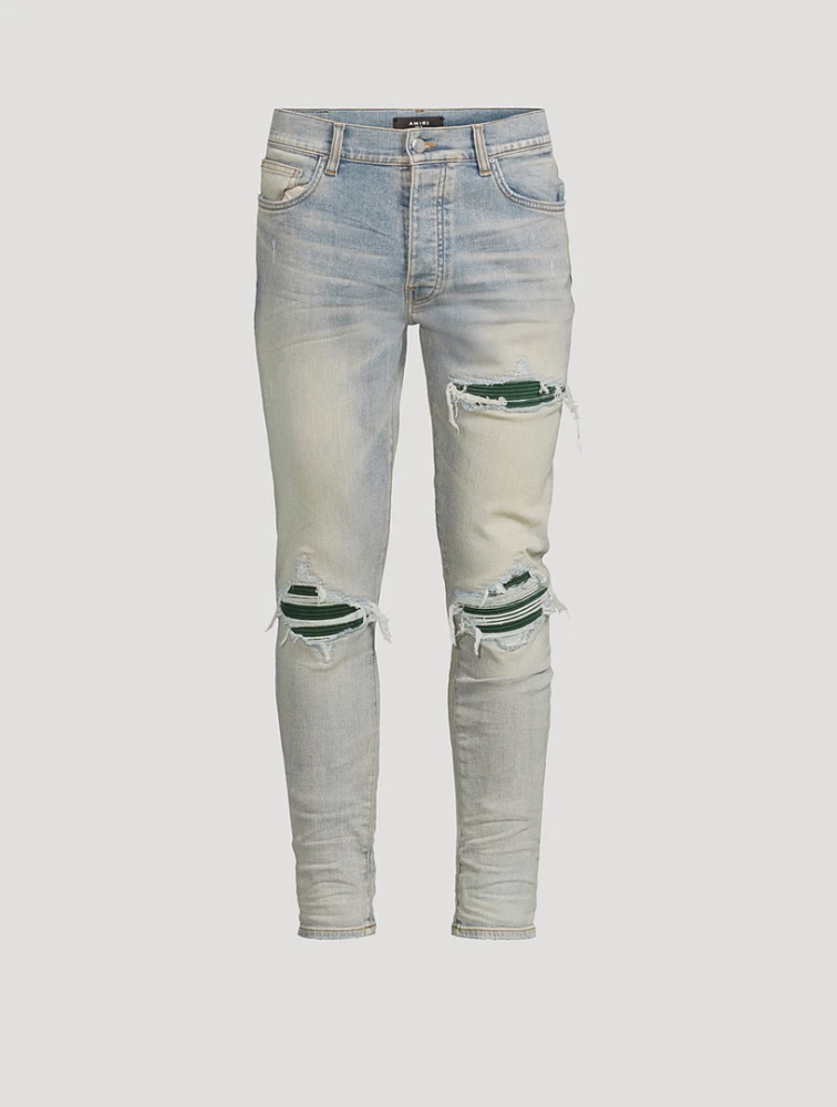 MX1 Suede Repaired Skinny Jeans
