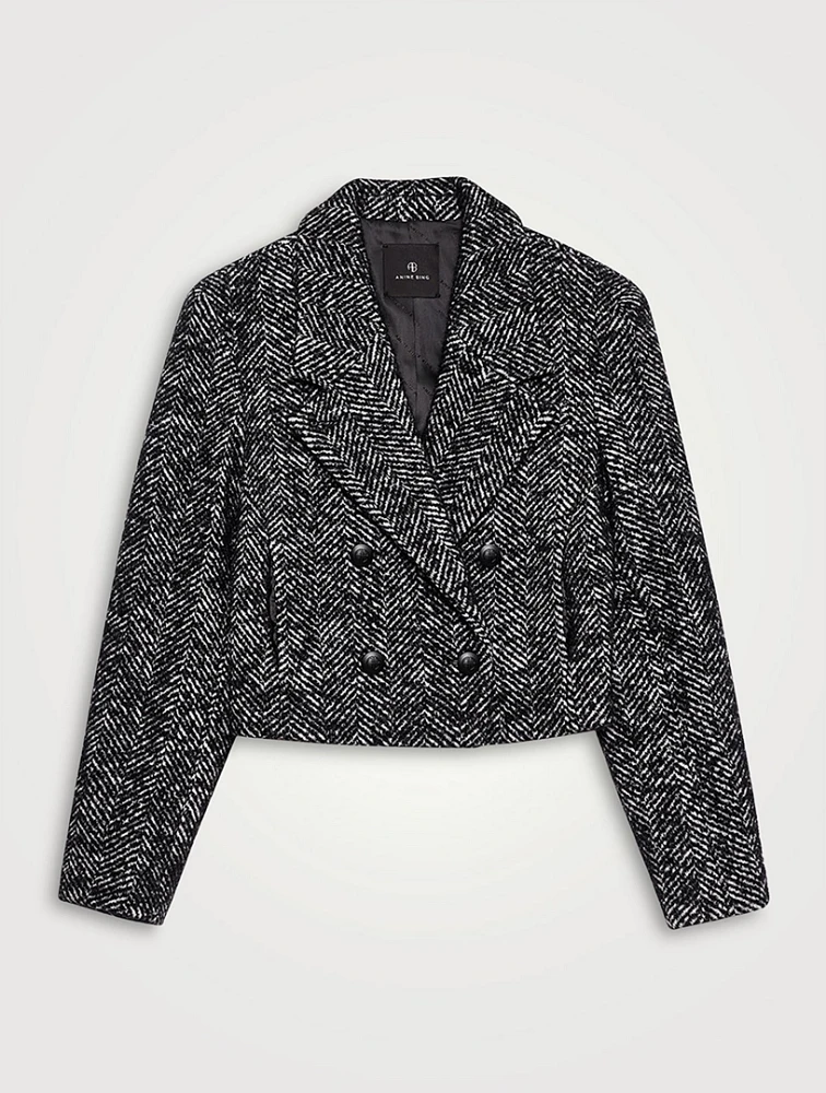 Vienna Cropped Tweed Blazer