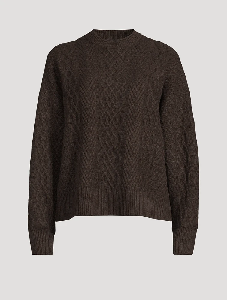 Cable-Knit Yak Wool Sweater