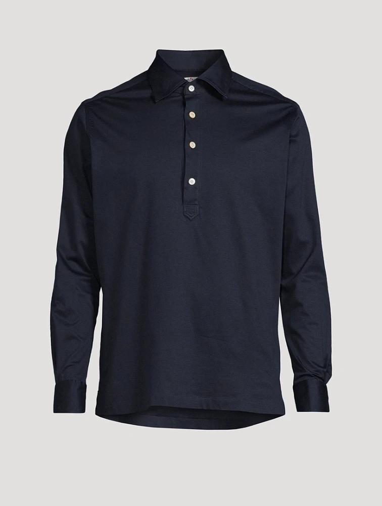 Long-Sleeve Polo Shirt