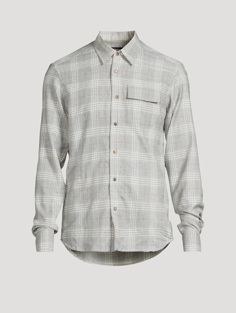 Plaid Wool Overshirt