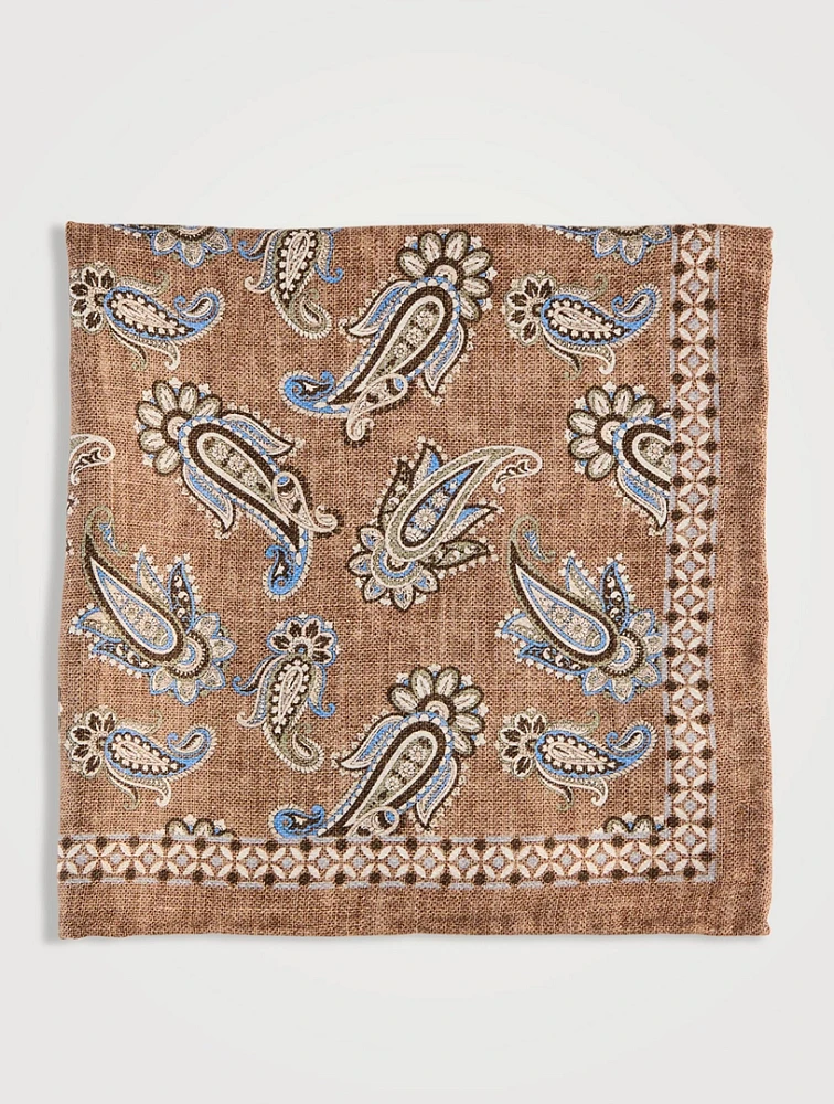 Paisley Patterned Pocket Square