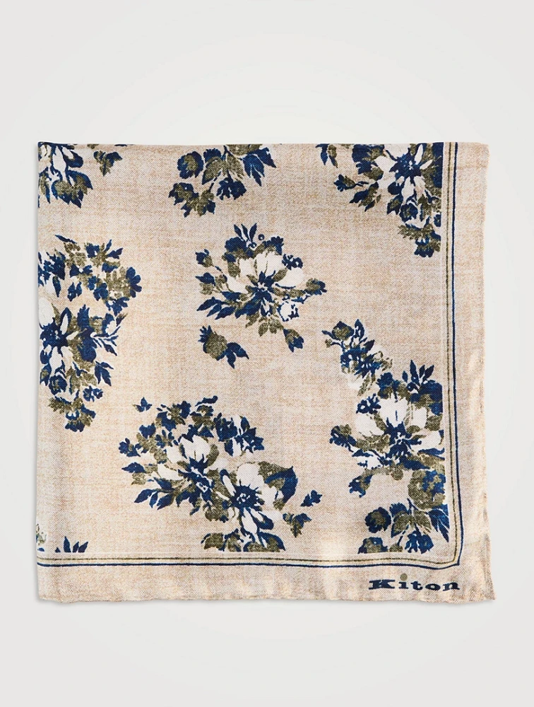 Floral Printed Pocket Square
