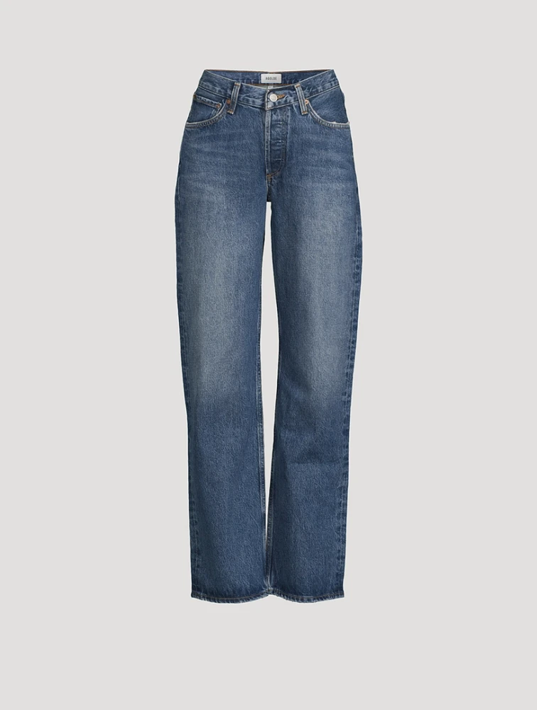 V-Waist Kelly Straight-Leg Jeans