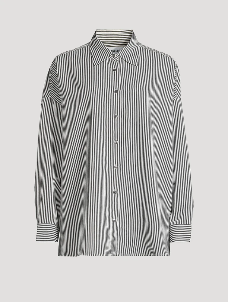 Roux Poplin Shirt Stripe Print